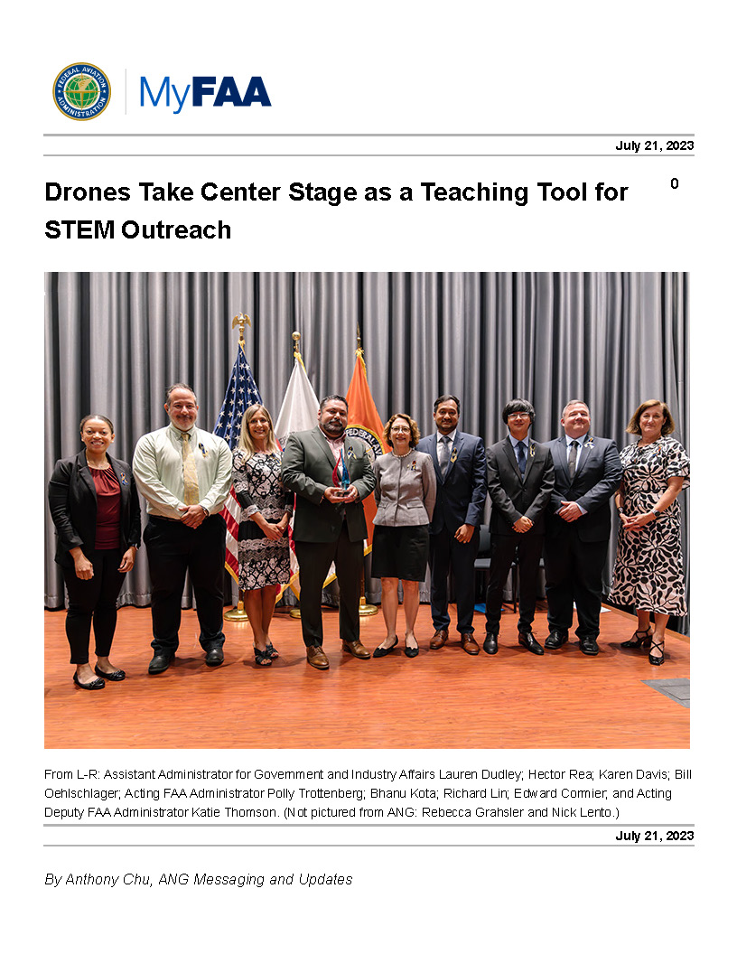 Drones Take Center Stage as a Teaching Tool for STEM Outreach